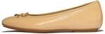 Ballerina FITFLOP "DELICATO BOW TEXTURED PATENT-LEATHER BALLET FLATS", Damen,...