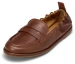 Loafer MARC O'POLO "mit elastischer Fersenkante", Damen, Gr. 37, cognac,