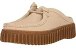 Slipper CLARKS "Torhill Mule", Damen, Gr. 41, beige, Leder, Schuhe Slipper, mit