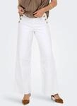 ONLY High-waist-Jeans "ONLMADISON HW BUTTON WIDE DNM 730 NOOS" mit Knopf Details
