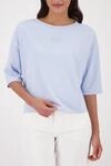 Monari Sweatshirt "Sweatshirt Basic Pr&auml;gedruck", Relaxed fit mit Pr&auml;ge-Emblem