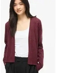 Cardigan VILA "VIRIL SHORT L/S KNIT CARDIGAN-NOOS", Damen, Gr. S, port royale
