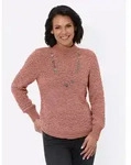 Strickpullover CASUAL LOOKS "Pullover", Damen, Gr. 38, rot (rosenholz), 65%