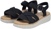 Rieker Sandale Sommerschuh, Keilsandalette, Urlaubsschuh mit Klettriemchen