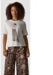 Print-Shirt LECOMTE "T-Shirt", Damen, Gr. 40, wei&szlig;, 100%Baumwolle, gerade,...