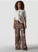 Print-Shirt LECOMTE "T-Shirt", Damen, Gr. 40, wei&szlig;, 100%Baumwolle, gerade,...