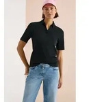 Poloshirt CECIL, Damen, Gr. S (38), schwarz (palm breeze gr&uuml;n), Web, 100%...