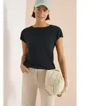 Rundhalsshirt CECIL, Damen, Gr. S (38), palm breeze gr&uuml;n, Web, 50% Baumwolle,...