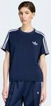 T-Shirt ADIDAS ORIGINALS "FB TEE", Damen, Gr. L, blau (night indigo, wei&szlig;),