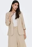 Kurzblazer ONLY "ONLGOA 3/4 UNLINE LINEN BL BLAZER CC TLR", Damen, Gr. 38,...