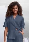 Pyjamaoberteil S.OLIVER, Damen, Gr. 36, blau (dunkelblau), Obermaterial: 100%