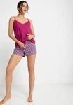 Shorty LSCN BY LASCANA, Damen, Gr. 44/46, beere, beere gemustert, Single Jersey,