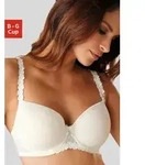 Schalen-BH LASCANA "Dirndl-BH, B&uuml;gel-BH", Damen, Gr. 95, Cup F, beige (creme),