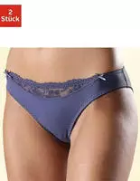 Slip NUANCE, Damen, Gr. 40/42, blau (2xblaugrau), Microfaser, Obermaterial: 85%