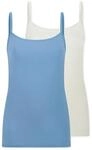 Schiesser Unterhemd "Modal Essentials" 2er Pack, Spaghetti-Tr&auml;ger, Single Jersey,