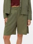 Shorts VERO MODA "VMCAIA BERMUDA WVN NOOS", Damen, Gr. S (36), N-Gr, deep lichen