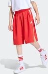 Shorts ADIDAS SPORTSWEAR "J STD SHO", Jungen, Gr. 152, N-Gr, pure ruby, crystal