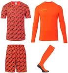 Sportanzug UHLSPORT "Torwart-Sets Progressive Kids", Jungen, Gr. 152, rot (fluo rot,