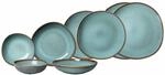 Geschirr-Set "Einsteiger-Set Lave 8er Set", blau (glac&eacute;), 8, Steingut, LIKE. BY