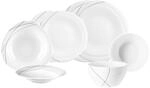 Geschirr-Set SELTMANN WEIDEN "Einsteiger-Set Trio Highline 8er Set wei&szlig;-grau", bunt