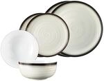 Geschirr-Set SELTMANN WEIDEN "Basic-Set Terra 6er Set", grau (corso), 6, Porzellan,