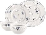 Villeroy & Boch Geschirr-Set "Basic-Set Vieux Luxembourg 6er Set wei&szlig;-blau"