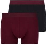 Boxer BRUNO BANANI "Flowing", Herren, Gr. L, wine, schwarz, Stoff,...