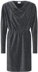 Midikleid KAFFE "Kleid KArita", Damen, Gr. M, N-Gr, silber (silber metallic glitter),
