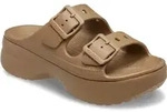 Pantolette CROCS "Saturday Platform Sandal", Damen, Gr. 41, braun (sephia),