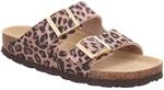 Pantolette ROHDE "ALBA", Damen, Gr. 42, leo, Veloursleder, Schuhe Pantolette,