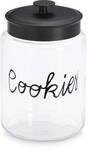 Zeller Present Vorratsglas ""Cookies" mit Metalldeckel" Keksglas, luftdicht