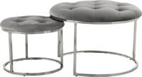 Kayoom Polstergarnitur "Hocker Becky 825 2er-Set, runde Form, angesagter...