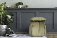 Kayoom Sitzhocker "Hocker Corin,extravagante Form,stilvolle Farben,elegant gesteppter