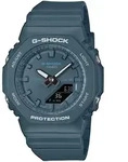 Chronograph CASIO G-SHOCK, graublau, Armbanduhren, Damen, Chronograph, Quarzuhr,