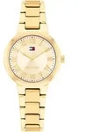 Quarzuhr TOMMY HILFIGER "Becca", goldfarben, Armbanduhren, Damen, Quarzuhr,