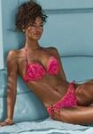 Push-Up-Bikini VENICE BEACH "Kensi", Damen, Gr. 42, Cup B, pink (orange, pink