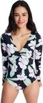 Badeanzug ROXY "Beach Classic", Damen, Gr. L, bunt (anthrazit spring charming),
