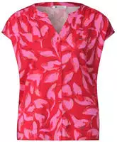 Shirttop STREET ONE, Damen, Gr. 34, salsa rot, Jersey, Obermaterial: 50%...