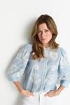Klassische Bluse RICHROYAL, Damen, Gr. 34, skyway blau, Web, Obermaterial: 100%