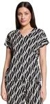 Kurzarmshirt BETTY BARCLAY "Damen mit Tunnelzug", Damen, Gr. 36, schwarz, beige,