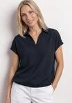 Hemdbluse STREET ONE, Damen, Gr. 34, blau (shadowed navy), Stoff, 100% Viskose,