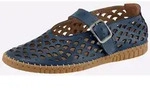 Slipper GEMINI, Damen, Gr. 37, royalblau, Glattleder, Schuhe Slipper