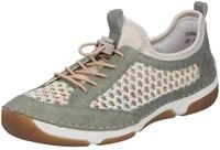 Slip-On Sneaker RIEKER, Damen, Gr. 36, schilf, creme, Nubuklederimitat, Textil,
