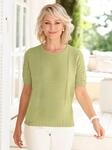 Rundhalspullover CLASSIC BASICS "Pullover", Damen, Gr. 38, gr&uuml;n (lindgr&uuml;n),...