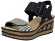 Rieker Keilsandalette "Rieker Sandalen Textil"