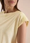 T-Shirt CECIL, Damen, Gr. XS (36), buttermilk gelb, Jersey, Obermaterial: 100%