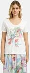 V-Shirt MILANO ITALY, Damen, Gr. XL, wei&szlig;, Single Jersey, Material: 50%...