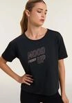 Rundhalsshirt FREDDY "Sportshirt", Damen, Gr. S (36), schwarz, Jersey,...