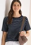 Cecil Rundhalsshirt Sommershirt im Streifen-Look