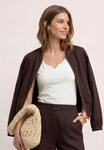 Tanktop STREET ONE "Style Gania", Damen, Gr. 34, sanftes wei&szlig;, Jersey,...